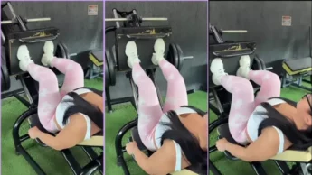 Alessandra Marques na academia