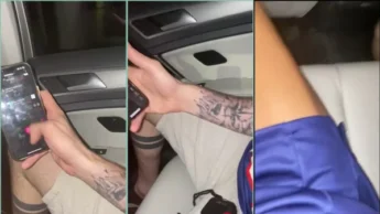 Gostosa Angel Blue com dildo na bucetinha