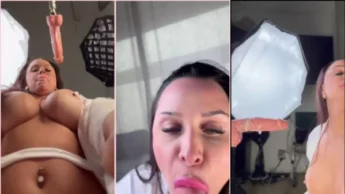 Jssica Minassian dando uma aula de sexo oral