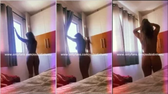 Lais Exibidinha acordando e mostrando seu corpo pelado