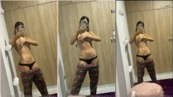 Peituda morena Daniela Antury mostrando sua barriga sexy