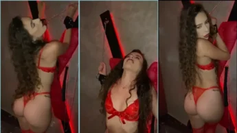 Puta diabinha Mistery Girl dançando amarrada