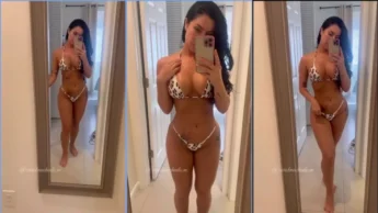 Veja só a Carol Machado só de calcinha e sutiã