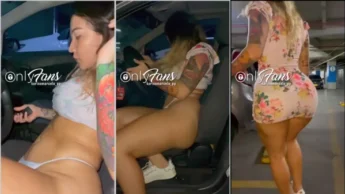 Putinha Karina Marcela gravou um vídeo no estacionamento do mercado