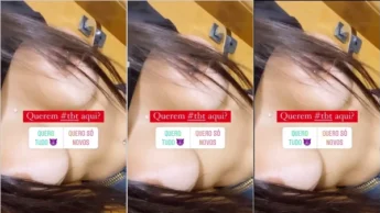 Sophia Carracini com as tetonas lindas de fora