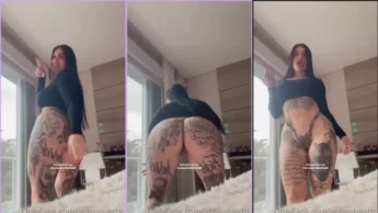 Anny Alves bucetuda toda tatuada no video erótico
