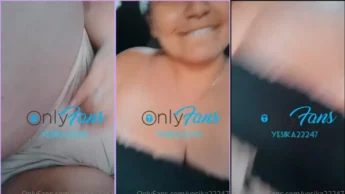 Dentro do carro a Yesika22247 começou a brincar com a buceta