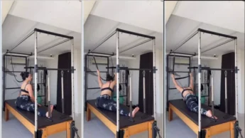 Lis Del Castilho em video de pilates