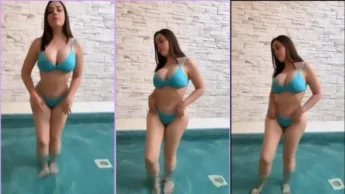 Marian franco deliciosa na piscina toda molhadinha