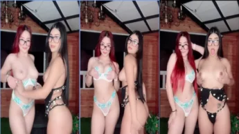 Peladinha com a amiga, a Veroh Gomez fica excitada