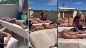 Rafaela Sumpani pegando um bronze com gostosas do brasil