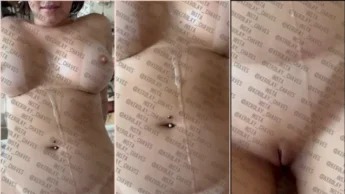 White Fairy mostrando a gozada na barriga