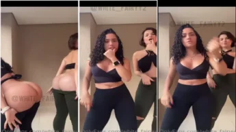 White Fairy mostraram a bunda durante uma dança do tiktok