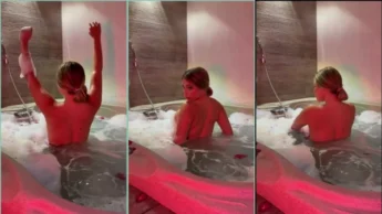 Zule09 peladinha tomando um banho na hidromassagem