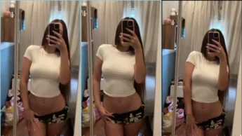 Amanda Leon onlyfans se filmando no espelho