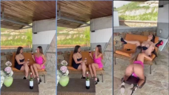 Camila Jimenez transando com a amiguinha