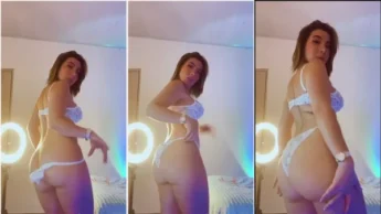 Laura White safada das belas curvas rebolando sensualmente