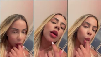 Video da Bela Marquez toda safada chupando o dedo