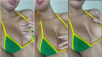 Amanda Alcunha amadora peituda tocando as tetas