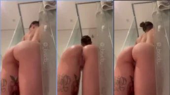 Bruna xxx peituda gata no banho safado