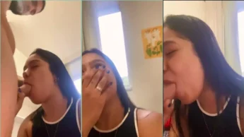 Naomi Baianinha mamando rola do parceiro safado