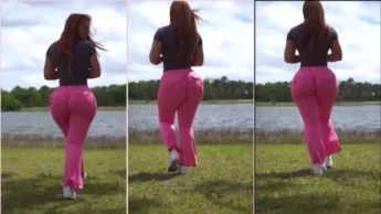 Bambi Doe andando rebolando a bunda gostosa