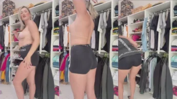 Dani Coelhinha ficando peladinha