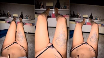 Mc Mirella de calcinha fio dental no porno erótico