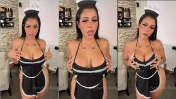Naty Reis video pornográfico da morena sexy de avental