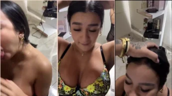 Sophia Ramirez safada latina de babydoll na frente do espelho