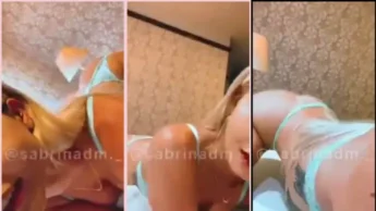 Vazados da gatinha Sabrina De Martini mostrando a bunda
