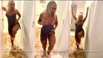 Rosana Menezes tirou as tetas para fora do vestido