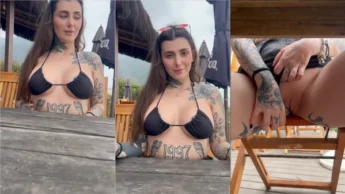 Lulu Valotta vazou na net mostrando a buceta por baixo da mesa