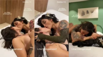 Matu Garces dando uns pegas na amiga