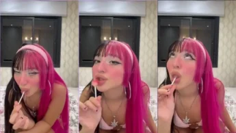 Vazou na net Belle Belinha chupando gostoso o pirulito