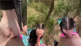 Nesse video a Laara Rose foi pro matinho com dotado