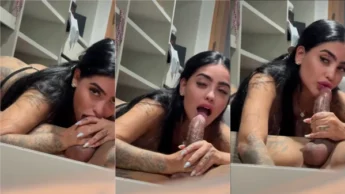 Piranha Mc Mirella caiu na net pagando boquete