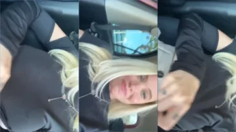 Vazou na net Giovanna Genesini mostrando as tetas dentro do uber