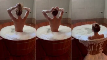 Cenas picantes da stebe no banho de banheira