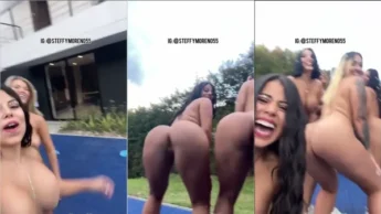 Confira a Steffy Moreno jogando basquete pelada com as amigas