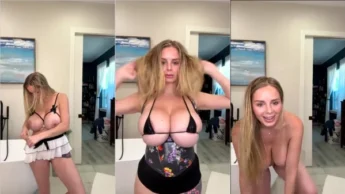 Flirtygem trocando de roupa em um video vazado