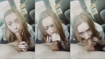 Lazyydaisy69 fazendo um boquete gostoso no carro