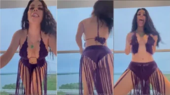 Lizbeth Rodriguez bem sexy de cabelão com toda sua sensualidade