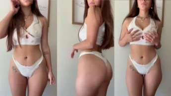 Onlyfans Sophie Rain de calcinha e sutiã