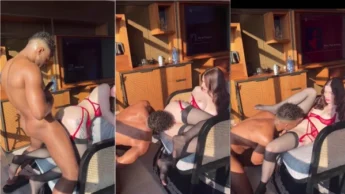 Reislin safada peituda recebendo óleo no corpo delicioso