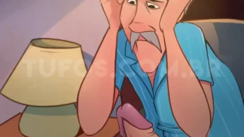 Tufos apresenta, dormindo na cama de casal