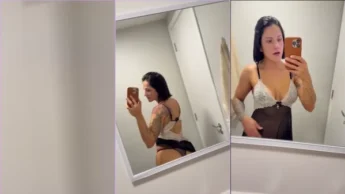 Video amador da Ju Fiori se exibindo no banheiro