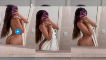 Video vazado da Giulia Rosa completamente nua indo tomar banho