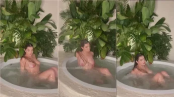 Amadora Laura Sahar pelada na banheira