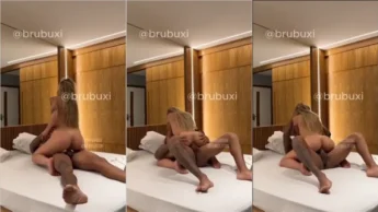 Bruna Busch xxx privacy trepando em cima da cama